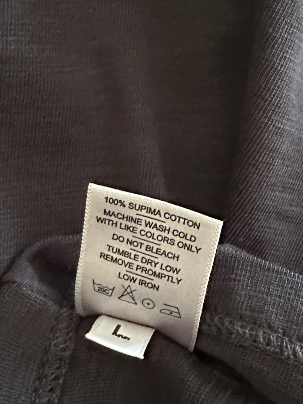 American Giant Womens Premium Slub Long Sleeve V-Neck Black T-Shirt Top Sz Large - Picture 8 of 9